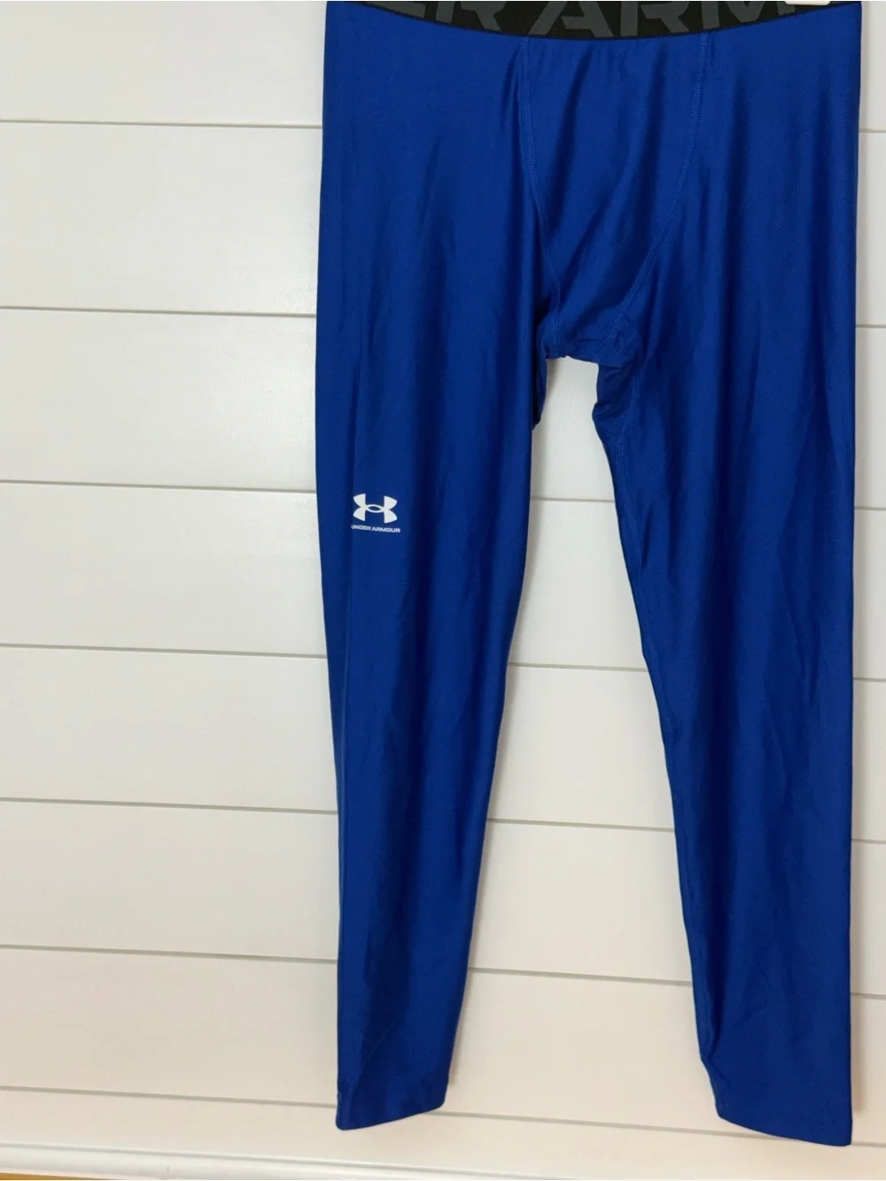 Under Armour Men’s Royal Blue Compression Swim Tights with Black Waistband